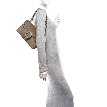 Gucci Suede Small Dionysus Shoulder Bag Taupe 2 of 12
