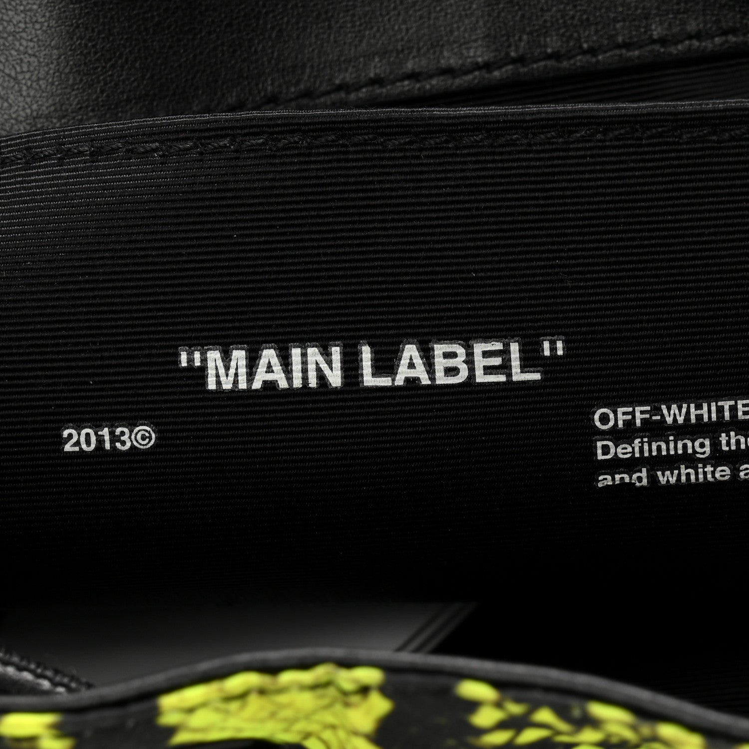 Off-White Nylon Python Print Mini Backpack Fluo Yellow Black 6 of 9