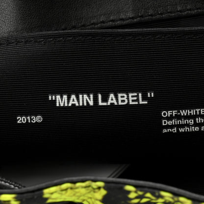 Off-White Nylon Python Print Mini Backpack Fluo Yellow Black 6 of 9