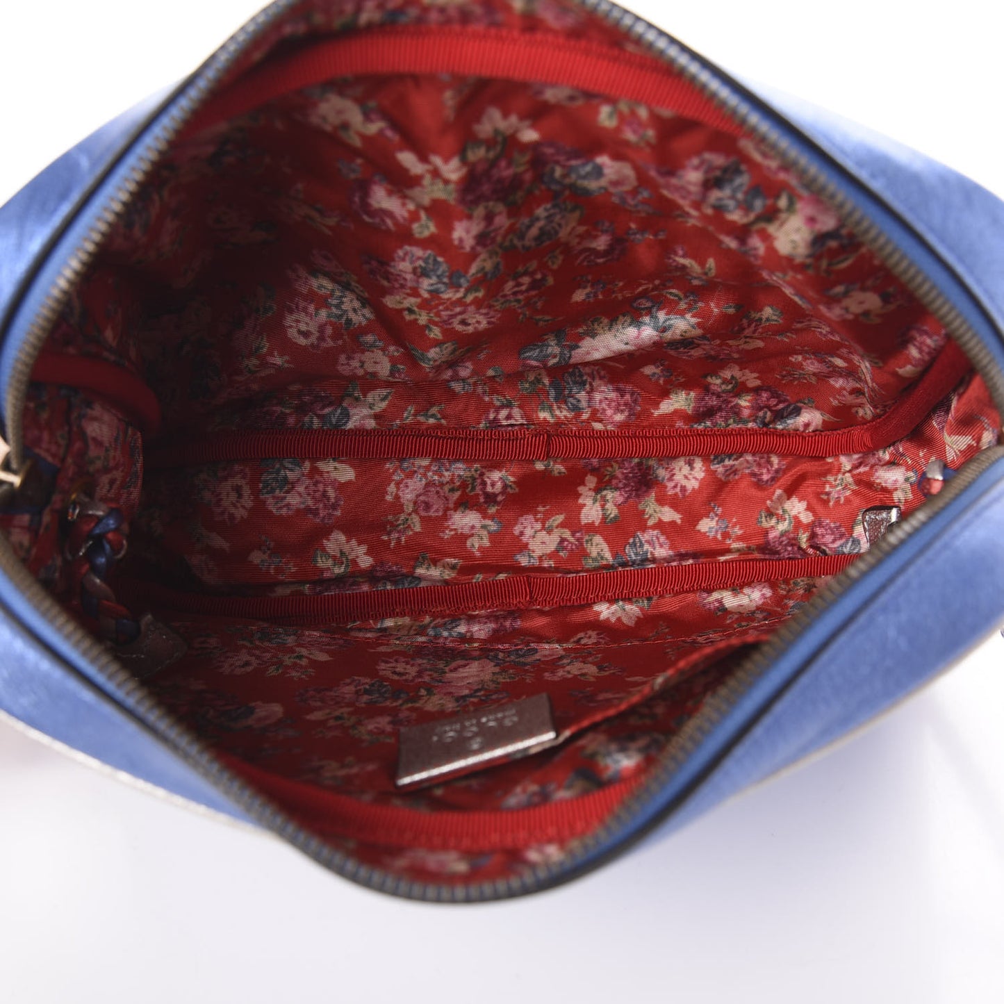 Laminated Nappa Trapuntata Small Zumi Shoulder Bag Rosso Marine Argento