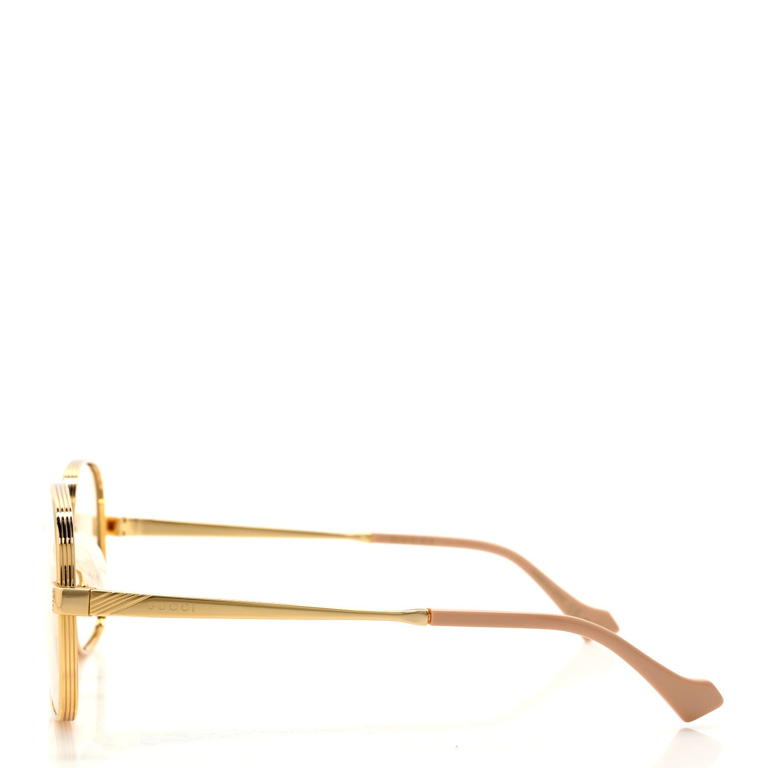 Gucci Square Frame Sunglasses GG0788S Gold 3 of 9
