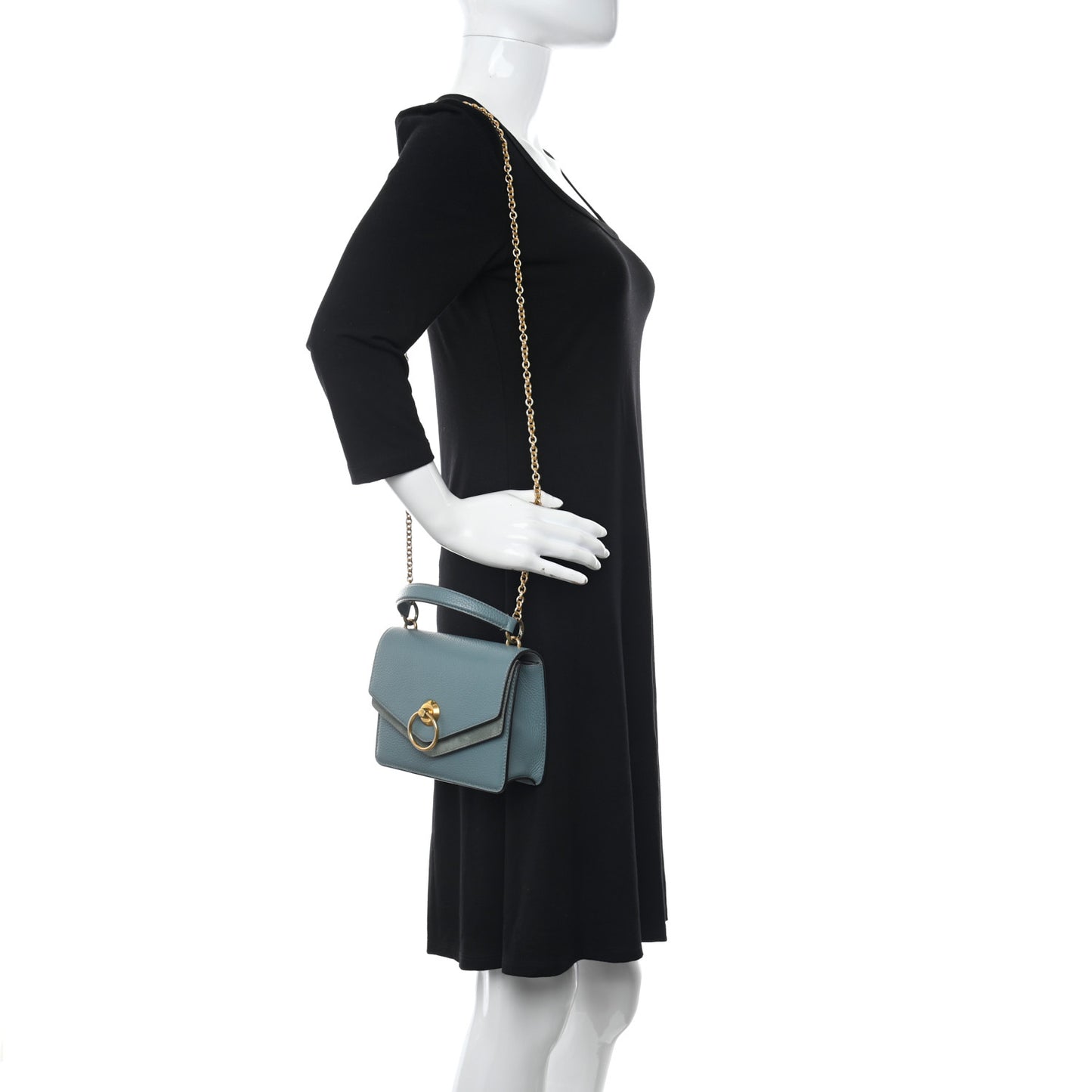Small Classic Grain Small Harlow Chain Satchel