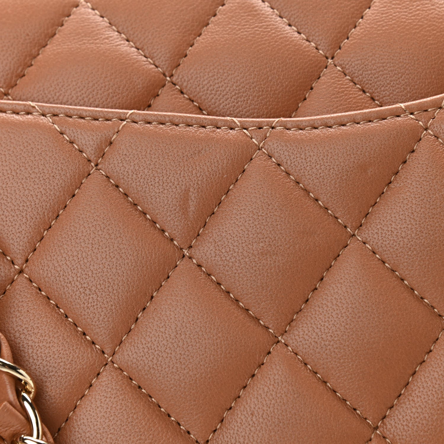 Chanel Lambskin Quilted Small Double Flap Brown 11 of 12