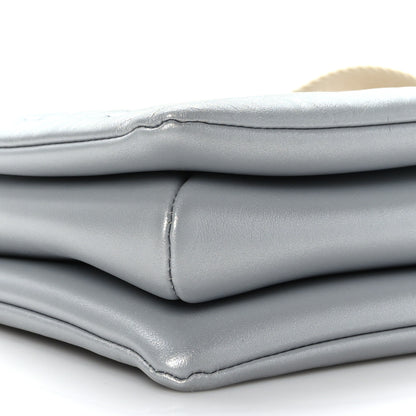 Louis Vuitton Metallic Lambskin Embossed Monogram Coussin PM Silver 8 of 9