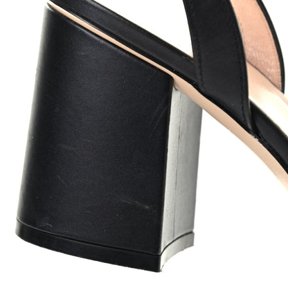 Gucci Lifford Calfskin GG Marmont Ankle Wrap 75mm Sandals 38 Black 11 of 14