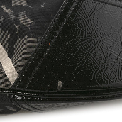 Burberry Nylon Beat Check Floral Florence Tote Black 9 of 9