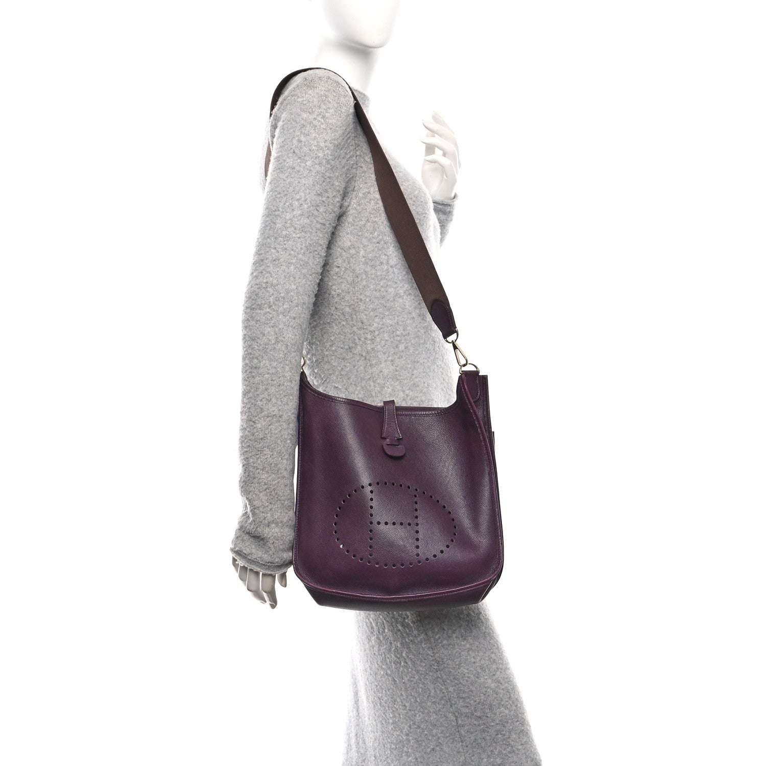 Hermes Epsom Evelyne II PM Violet 2 of 9