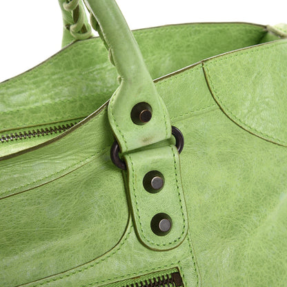 Balenciaga Agneau Classic Hardware City Lime Green 8 of 9