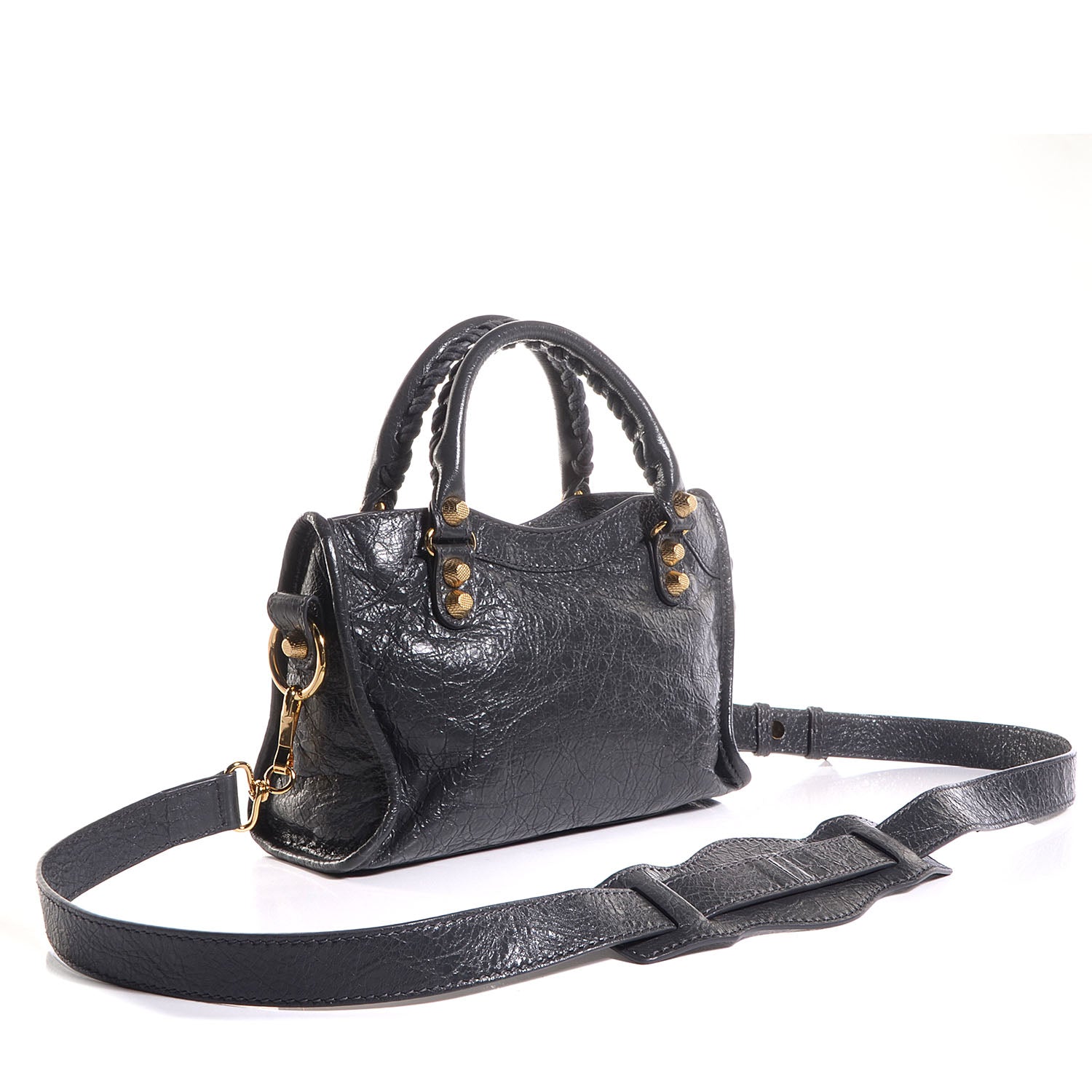 Balenciaga Agneau Giant 12 Gold Hardware Mini City Gris Fossile 3 of 11
