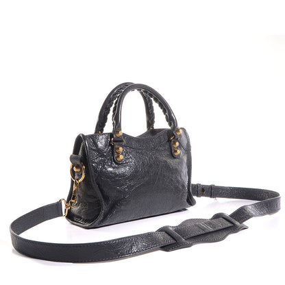 Balenciaga Agneau Giant 12 Gold Hardware Mini City Gris Fossile 3 of 11