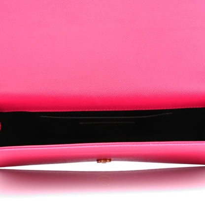 Saint Laurent Grain De Poudre Classic Monogram Kate Clutch Lipstick Fuchsia 4 of 6