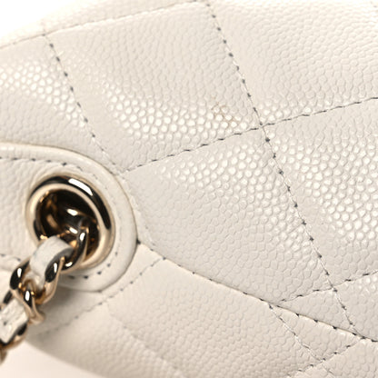 Chanel Caviar Quilted Hobo Clutch With Chain White 12 of 12