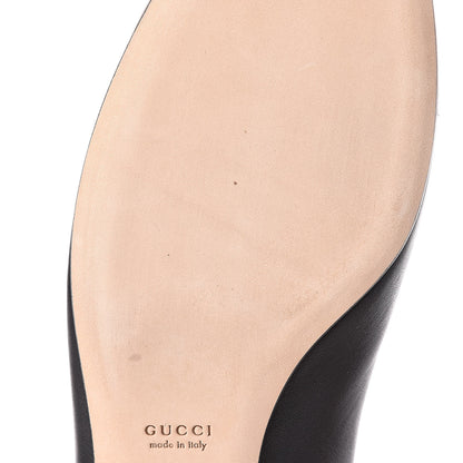 Gucci Calfskin Horsebit Ballerina Flats 40 Black 11 of 12