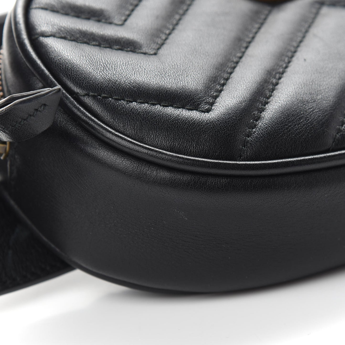 Calfskin Matelasse GG Marmont Belt Bag 75 30 Black