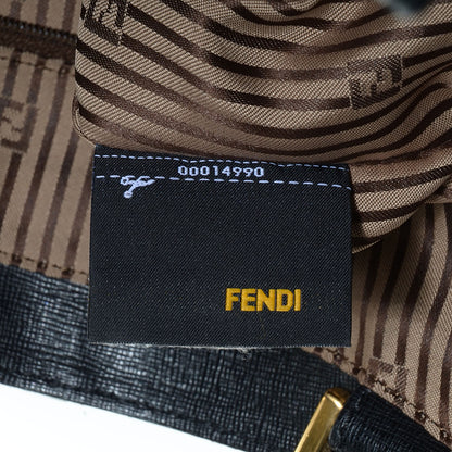 Fendi Vitello Elite Chameleon Shopper Tote Black 8 of 11