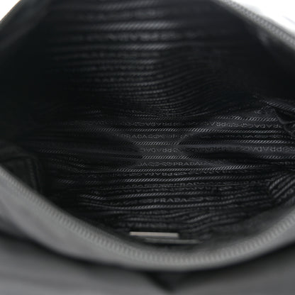 Prada Nylon Vela Double Snap Buckle Messenger Bag Black 5 of 12
