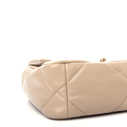 Chanel Lambskin Quilted Medium Chanel 19 Flap Dark Beige 8 of 10