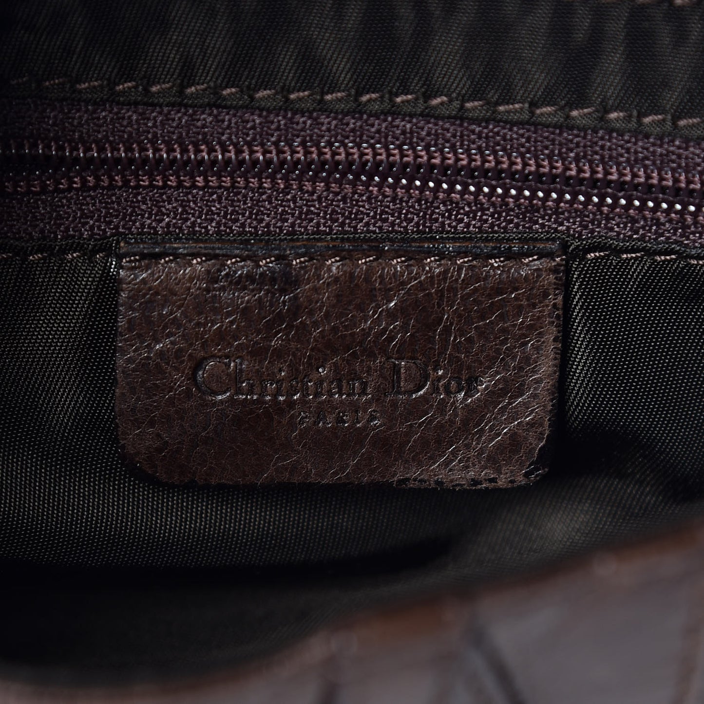 Calfskin Mini Saddle Bag Brown