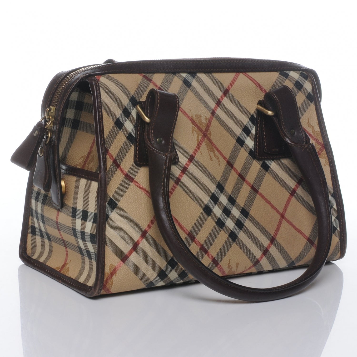 Burberry Haymarket Check Plaid Tote 3 of 8
