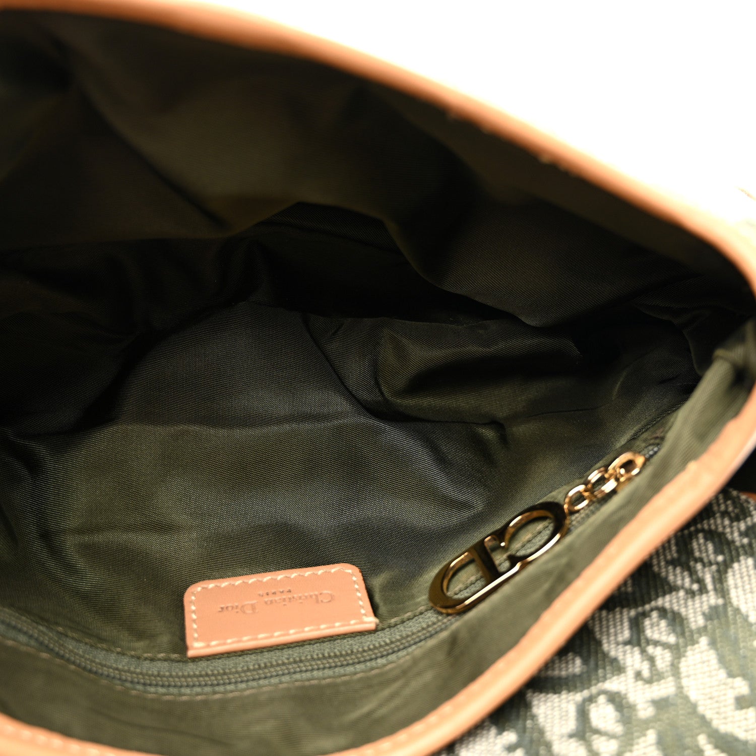 Christian Dior Monogram Double Saddle Bag Green 5 of 10