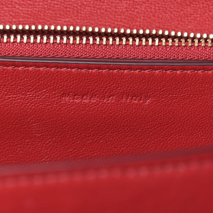 Celine Box Calfskin Medium Classic Box Flap Bag Red 7 of 14