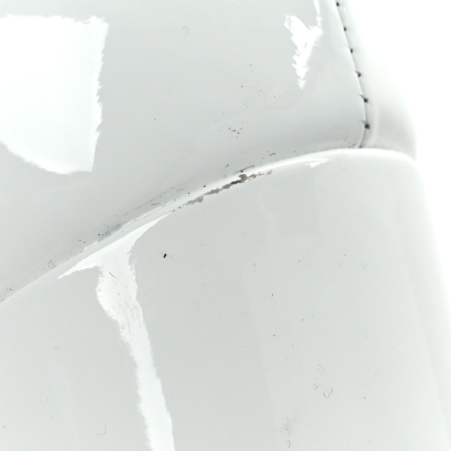 Patent Camden 160mm Platform Pumps 37 White