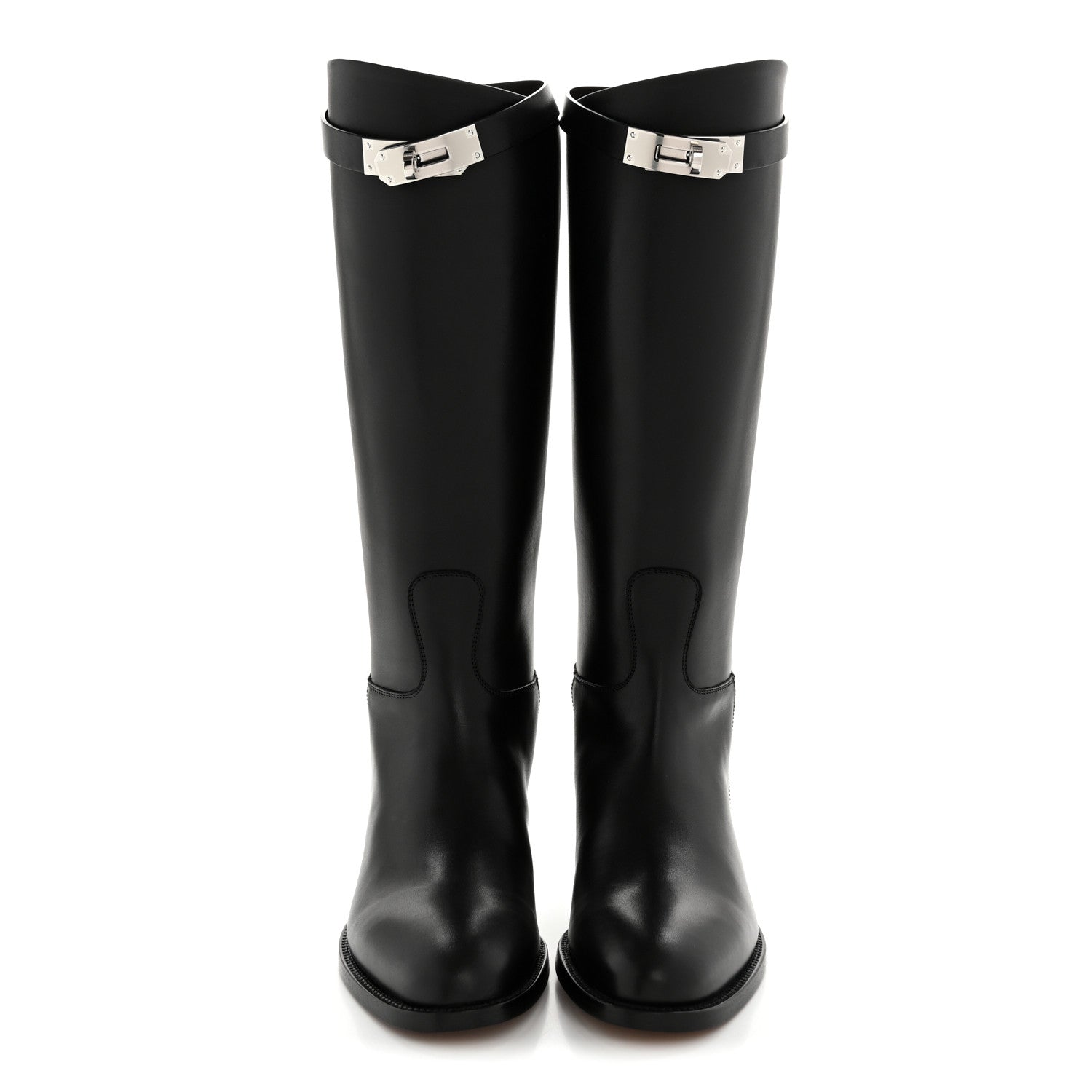 Hermes Box Kelly Jumping Boots 35.5 Black 2 of 9