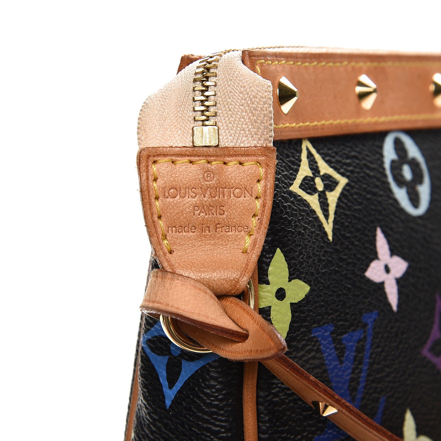 Louis Vuitton Monogram Multicolor Pochette Accessories Black 7 of 12