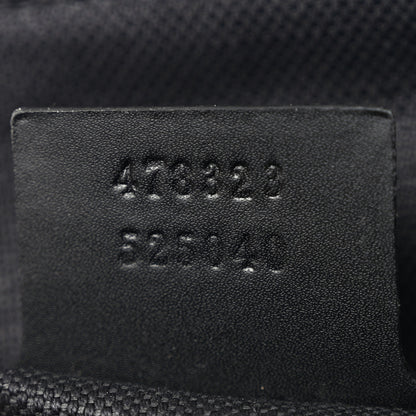 Gucci Soft GG Supreme Monogram Appia Calfskin Web Large Carry On Duffle Bag Black Grey 6 of 9