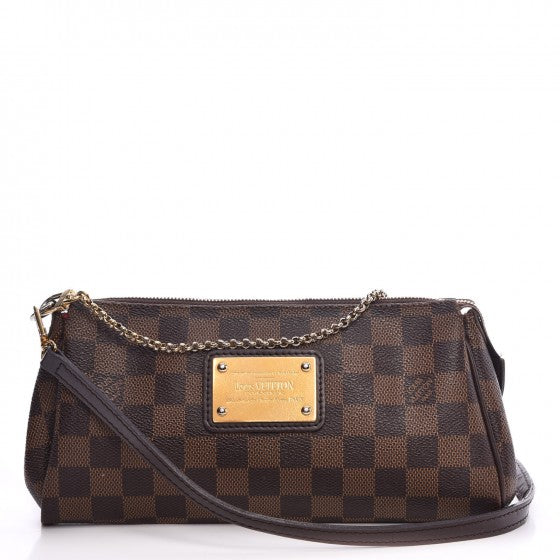 Louis Vuitton Damier Ebene Eva Clutch 1 of 11