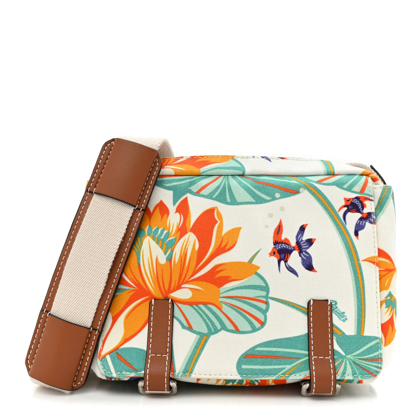 Canvas Waterlily Print Paula's Ibiza Messenger Multicolor
