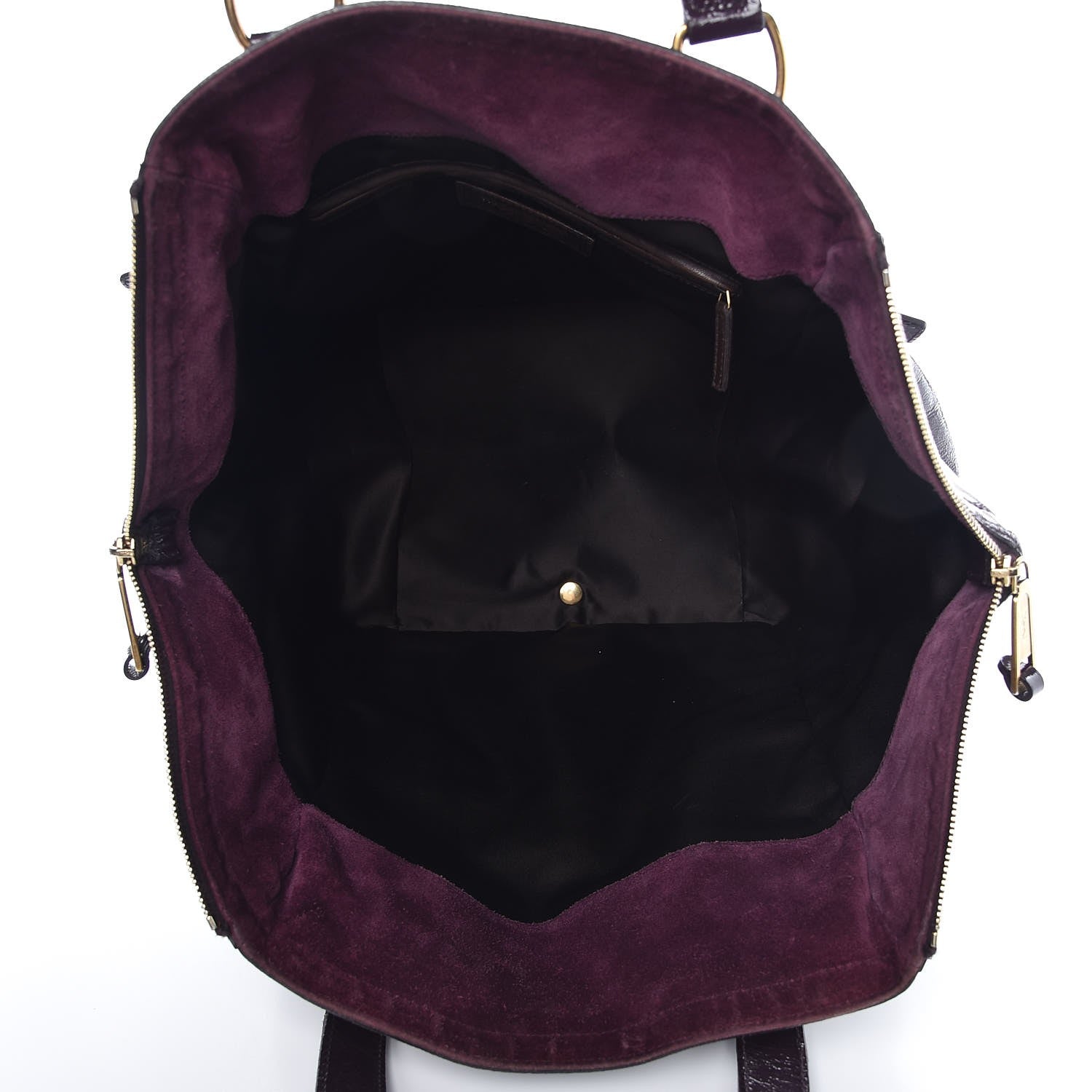 Saint Laurent Patent Medium Downtown Tote Purple 5 of 11