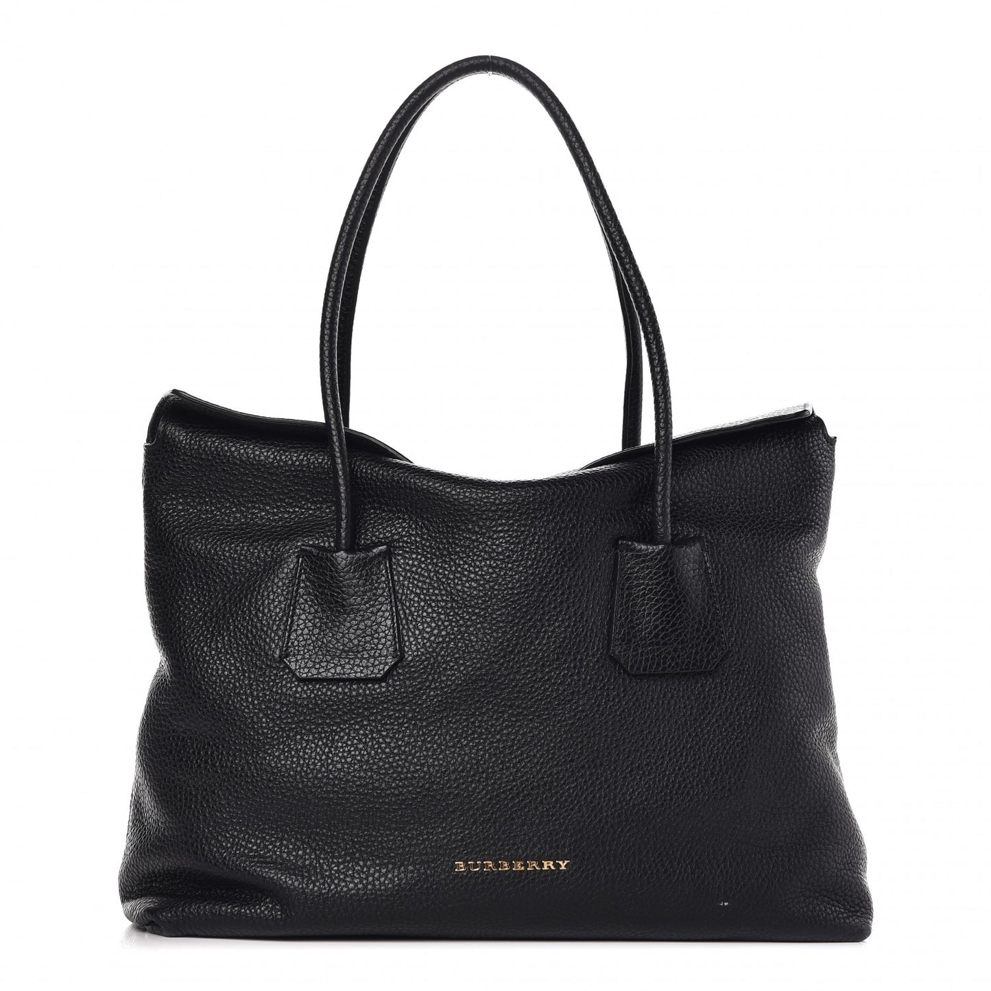 London Grainy Calfskin Medium Baynard Tote Black