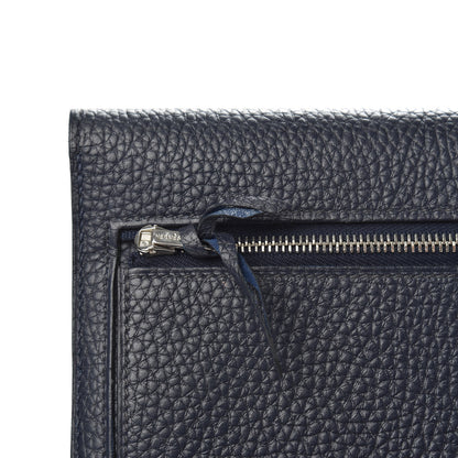 Hermes Togo Dogon Recto Verso Wallet Bleu Thalassa 7 of 8