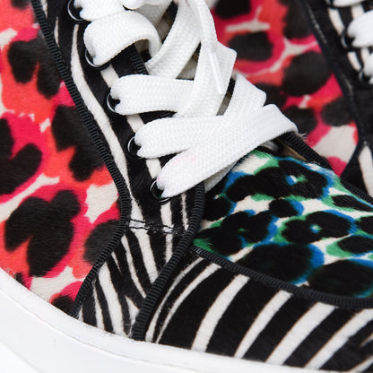 Christian Louboutin Pony Hair Riga Leopard Rantus Womens Orlato Flat Sneakers 40 Riviera 9 of 9