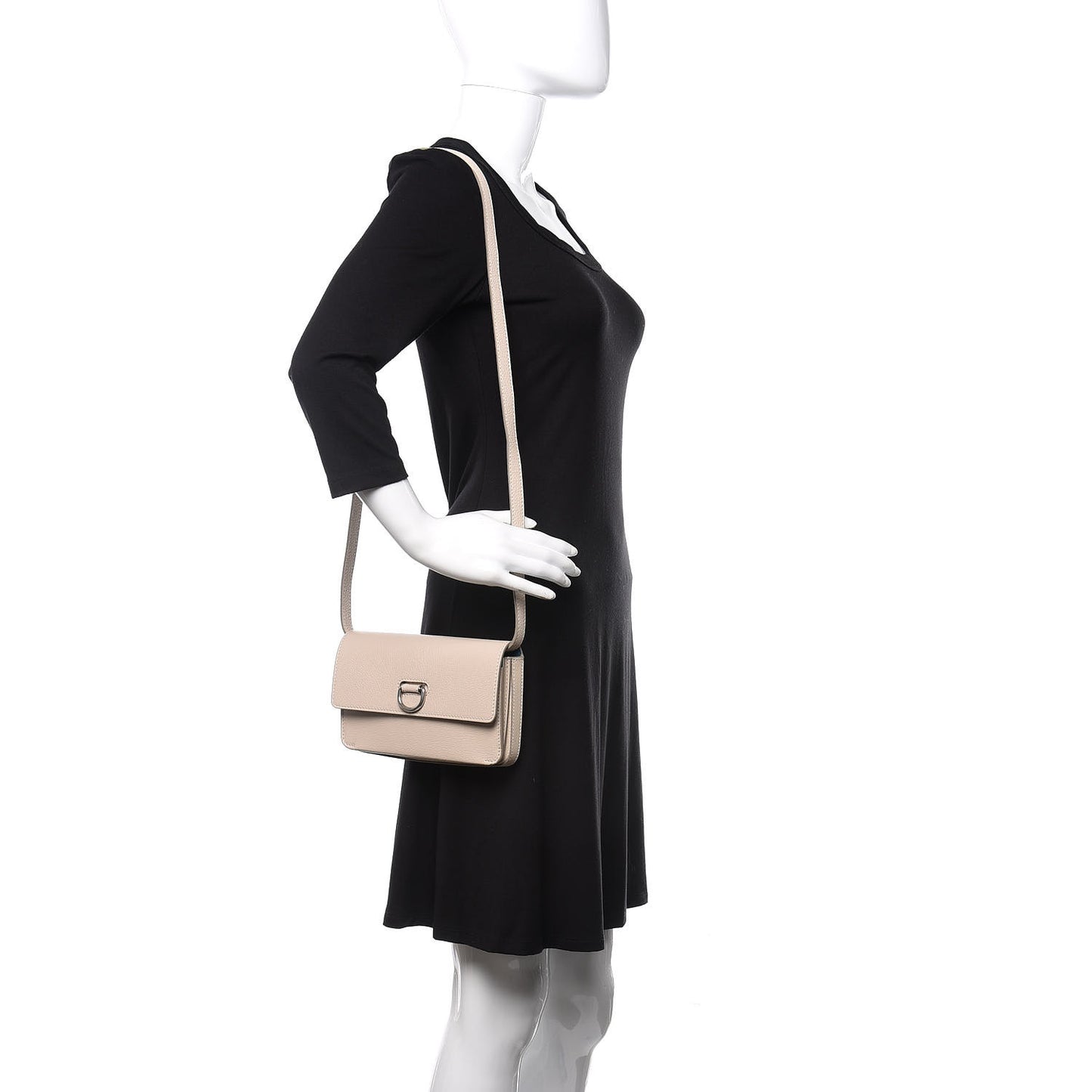 Goatskin D-Ring Mini Bag Limestone