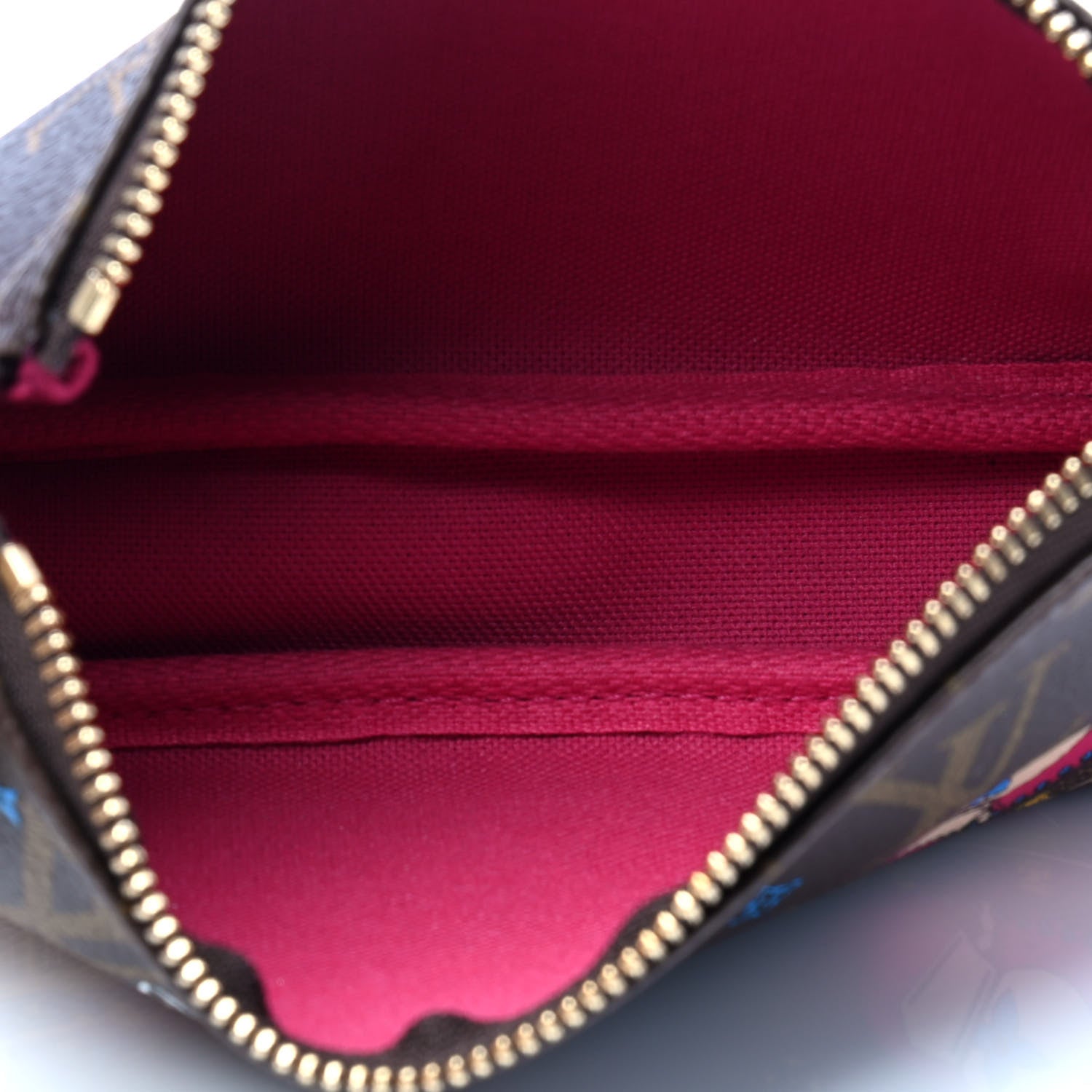 Louis Vuitton Monogram 2020 Christmas Animation Roller Coaster Mini Pochette Accessories Pivoine 3 of 4