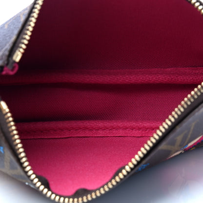 Louis Vuitton Monogram 2020 Christmas Animation Roller Coaster Mini Pochette Accessories Pivoine 3 of 4