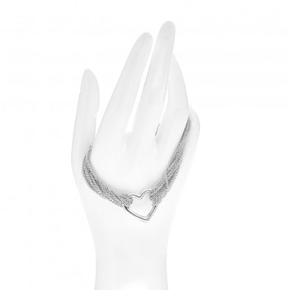 Tiffany Sterling Silver Heart Mesh Bracelet 2 of 4