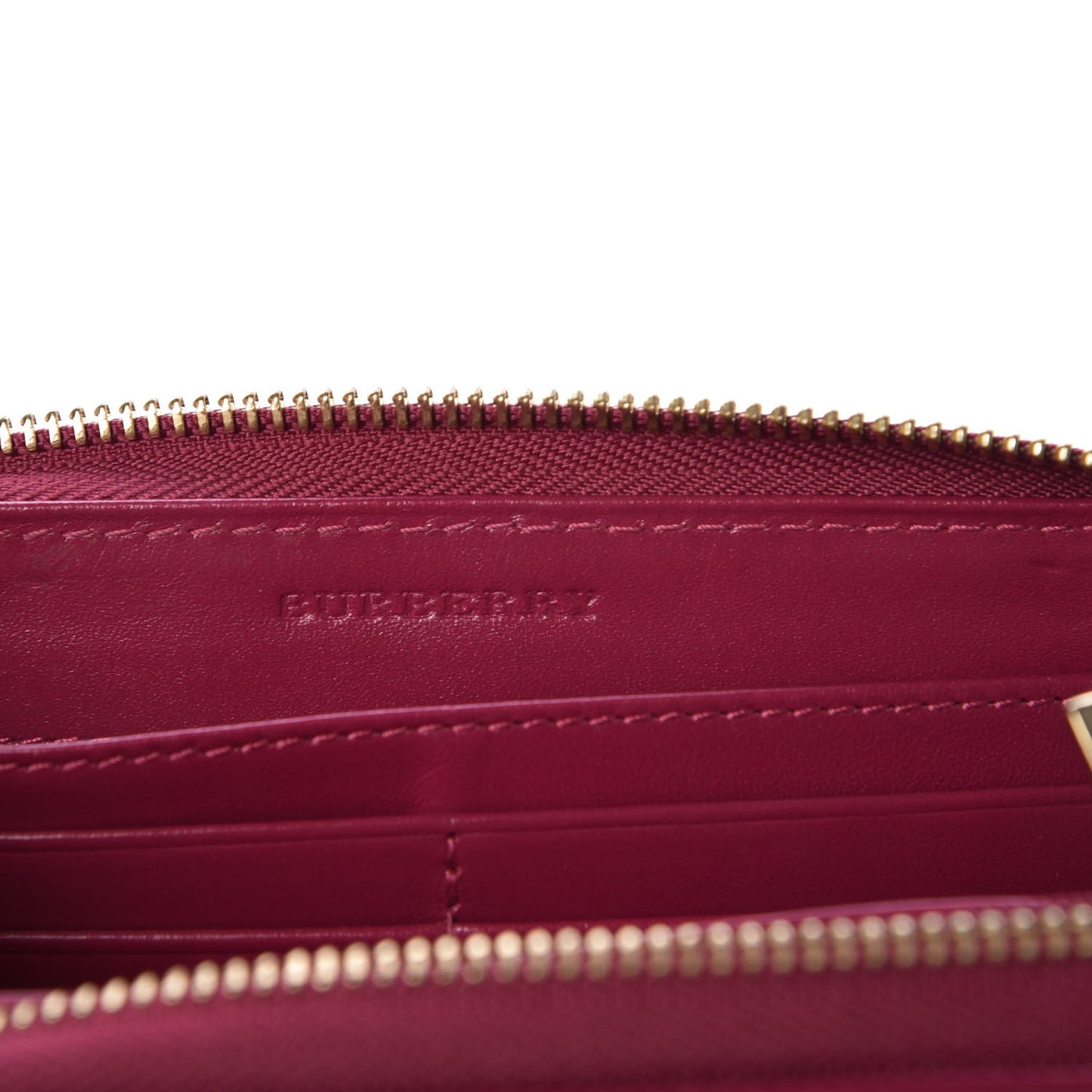 Haymarket Check Large Ziggy Zip Around Wallet Bright Rhubarb Pink