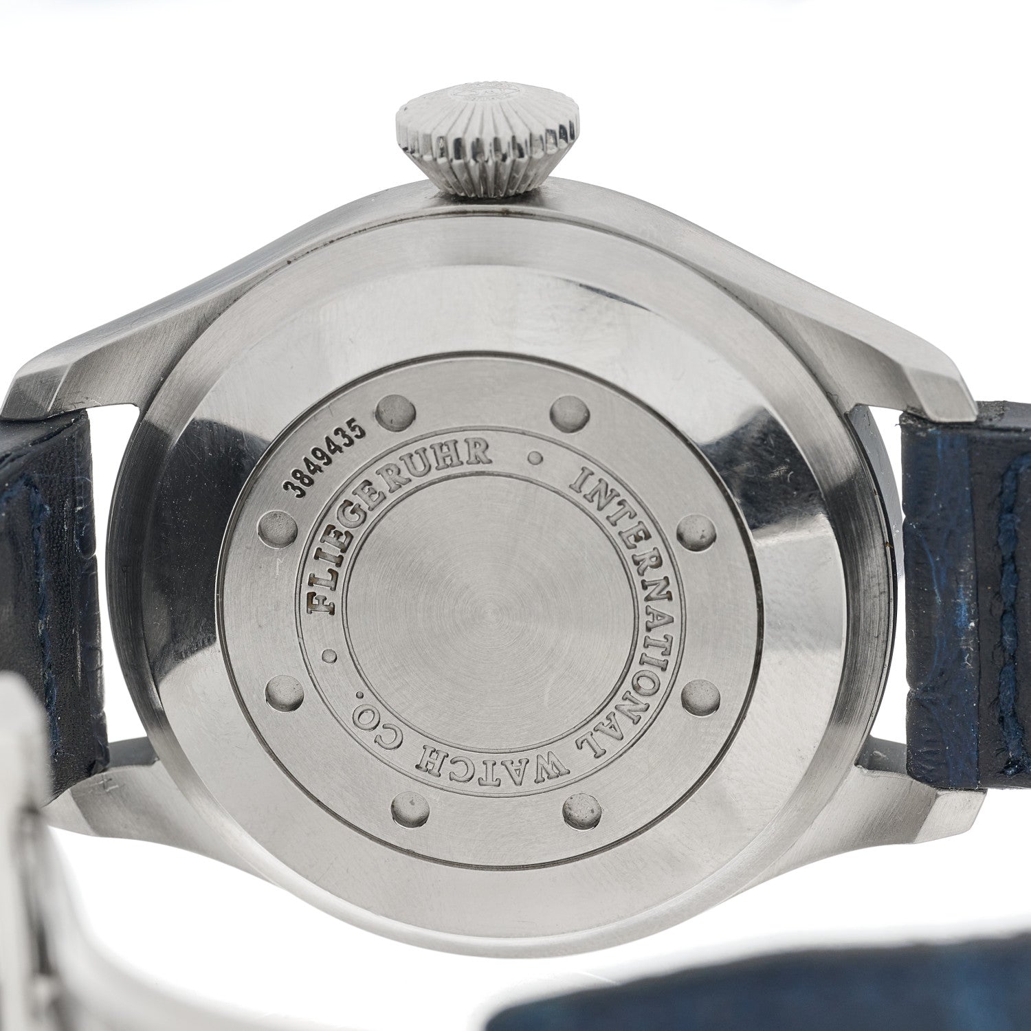 IWC Stainless Steel Alligator 46mm Big Pilot 7 Days Automatic Watch Black IW500401 3 of 3