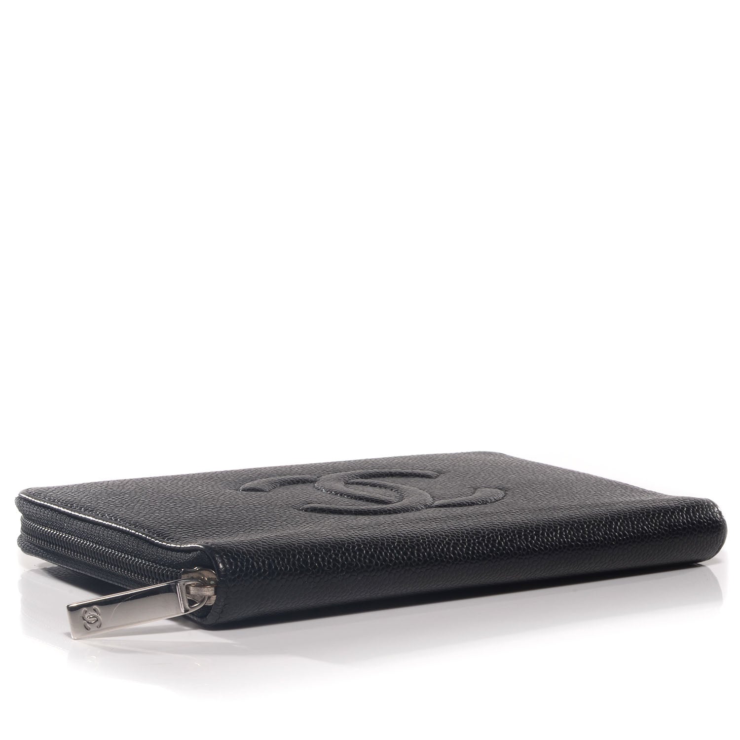 Chanel Caviar Timeless Travel Zip Wallet Black 4 of 8