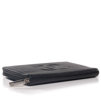 Chanel Caviar Timeless Travel Zip Wallet Black 4 of 8