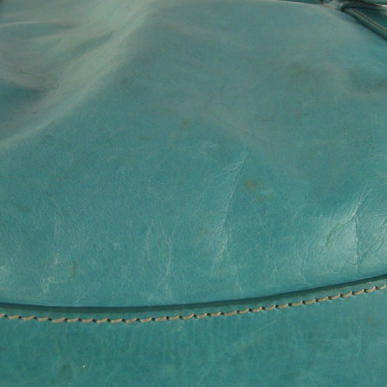 Leather Large New Look Tote Turquoise