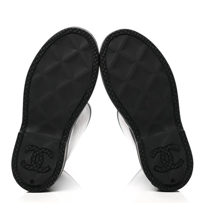 Chanel Caoutchouk CC High Boots 40 Black 5 of 9