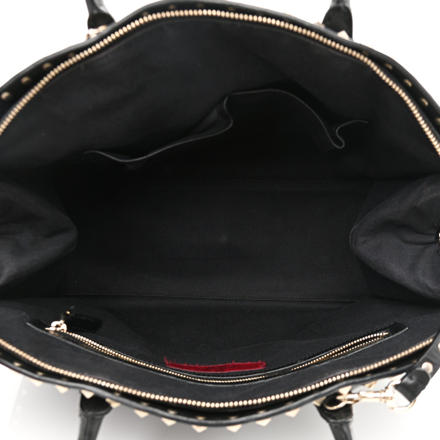 Valentino Garavani Vitello Rockstud Dome Shopper Black 9 of 15