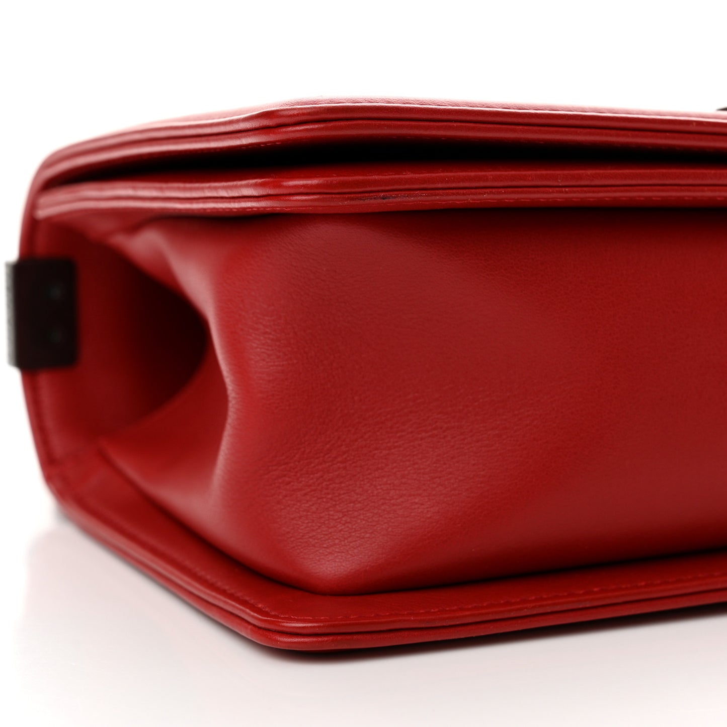 Calfskin Quilted Medium Boy Flap Red