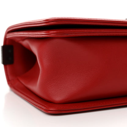 Chanel Calfskin Quilted Medium Boy Flap Red 9 of 10