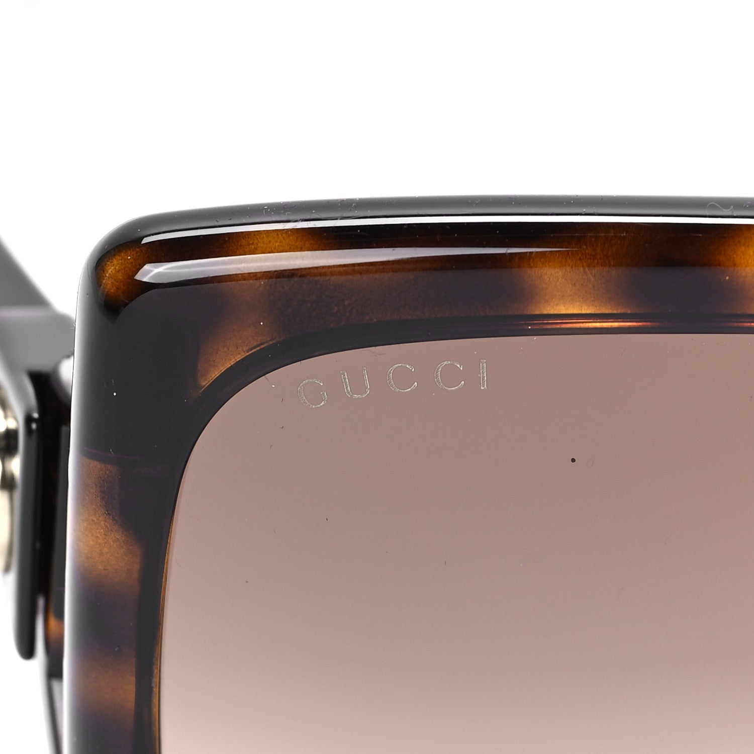 Gucci Acetate Square Frame Sunglasses GG0876SA Tortoise 5 of 8