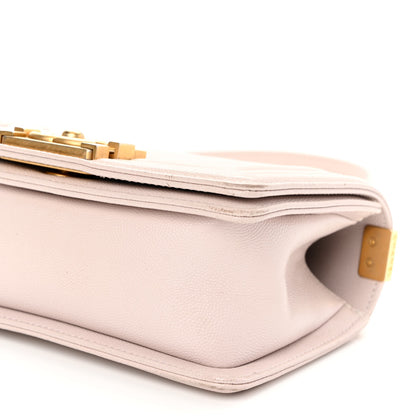 Chanel Caviar Chevron Quilted Small Boy Flap Light Pink 9 of 9